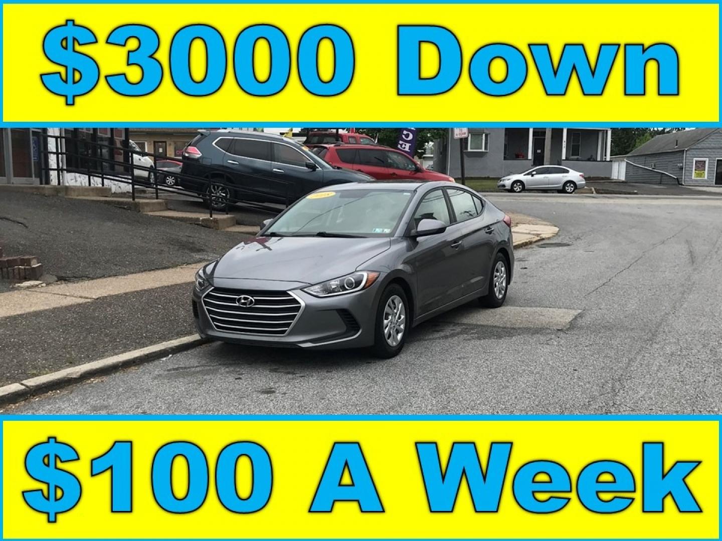 2018 Silver /Gray Hyundai Elantra SE (5NPD74LF3JH) with an 2.0 V4 engine, Automatic transmission, located at 577 Chester Pike, Prospect Park, PA, 19076, (610) 237-1015, 39.886154, -75.302338 - Photo#0